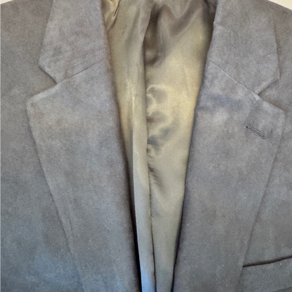 RALPH LAUREN Mens Black Soft Micro Suede Sport Coat Blazer Jacket 42L - Picture 10 of 14